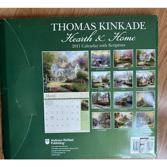 Thomas Kinkade (4) Calendars Special Collector's Edition 2010 2011 2012 2015 - Picture 3 of 11